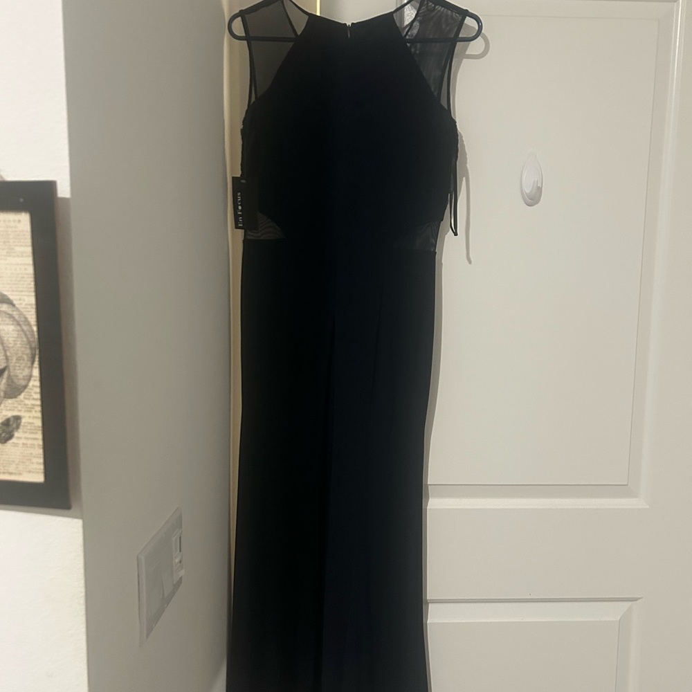 Elegant Navy Blue Sleeveless Dress
